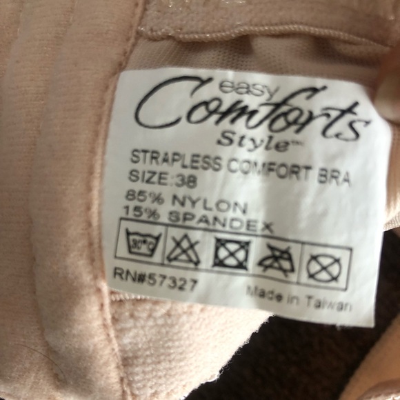 Easy Comforts Bandeau Bra Sz 38 - Picture 5 of 5